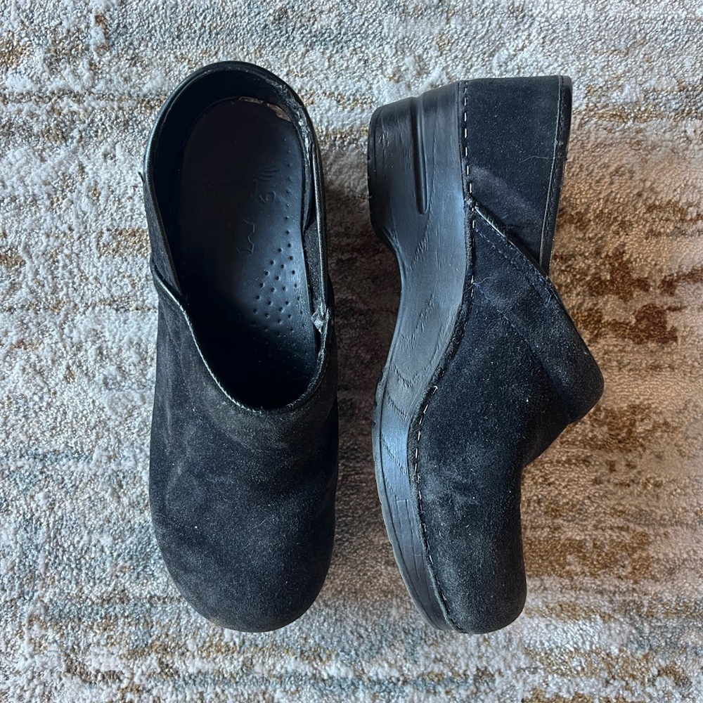 Men's Black Suede Slip-On Shoes